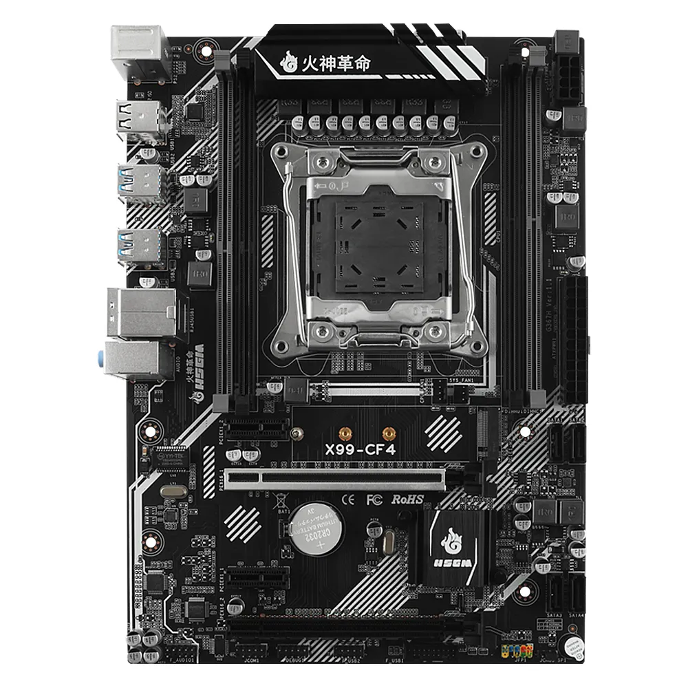 HSGM X99-CF4 Motherboard 4*DDR4 RECC 128 Memory X99 Chipset high performance gaming pc motherboard