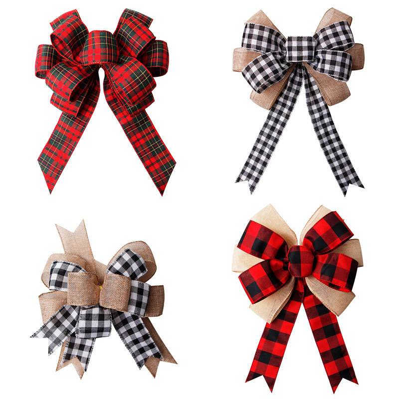 6 inch Wholesale Christmas Satin ribbon bows