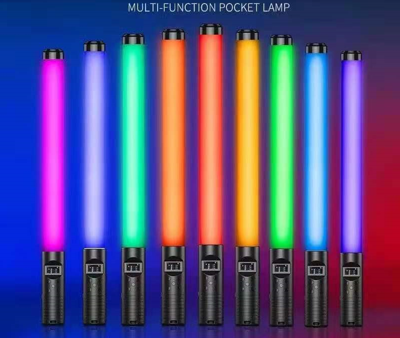 Новая портативная кольцевая светодиодная RGB-лампа, цветная ручная световая палочка для фотосъемки, видеосъемки, видеосъемки