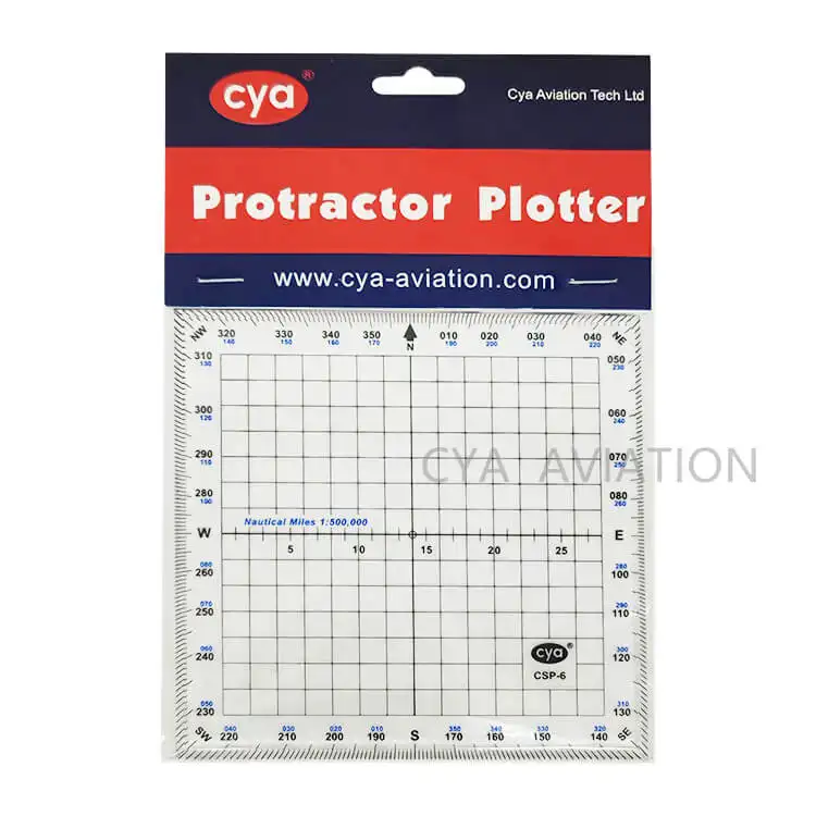 20 pcs/lot Ready to Ship CYA brand Plastic Nautical Miles Ruler Square Map Protractor