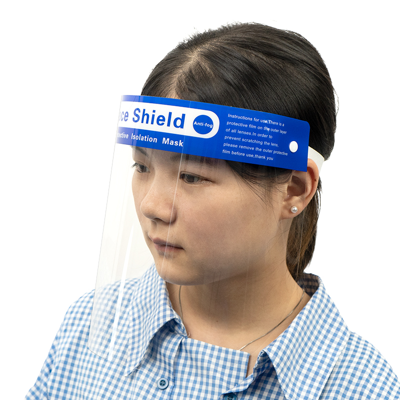 Latest Full Anti Splash Plastic Customised Face Shields With Sponge