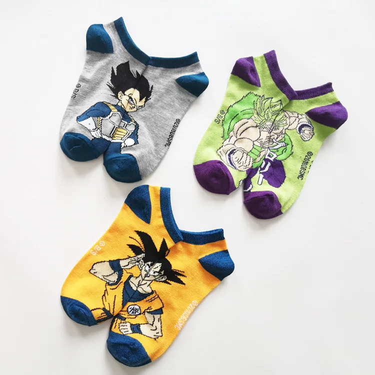 Удобные японские милые носки DBZ с мультяшным рисунком