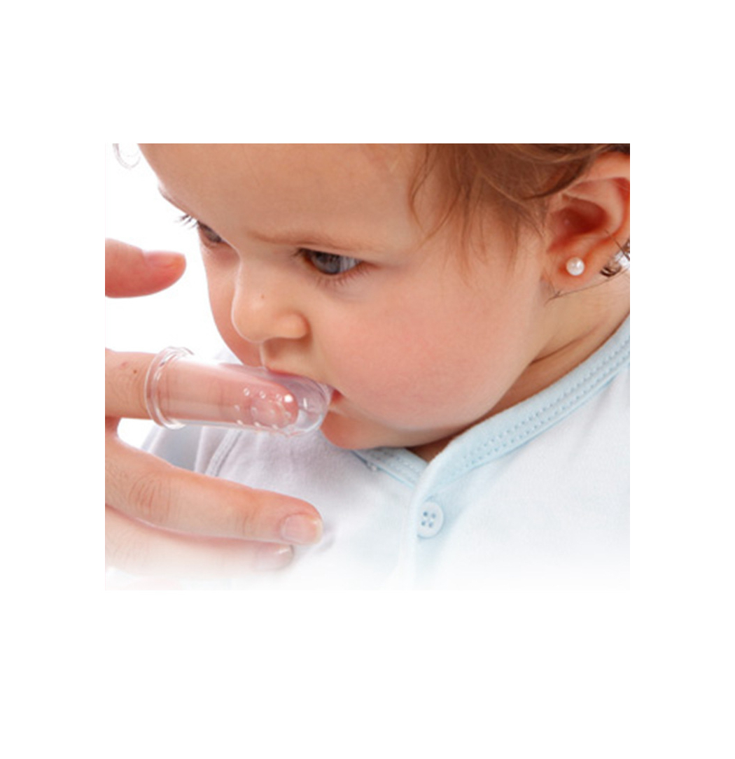Promotional various durable using silicone finger brush for teeth cleaning