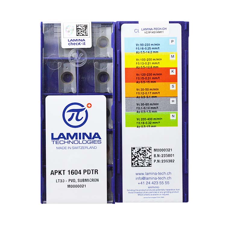 Сменные фрезерные наконечники APKT1604PDTR LT30