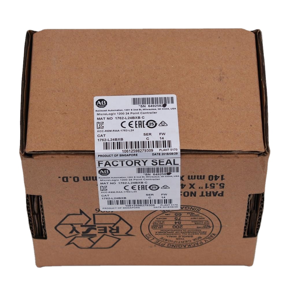 Allen bradley plc MicroLogix 1200 24 точечный контроллер 1762-L24BXB брендовая новая правая Торцевая крышка AB plc 1762L24BXB