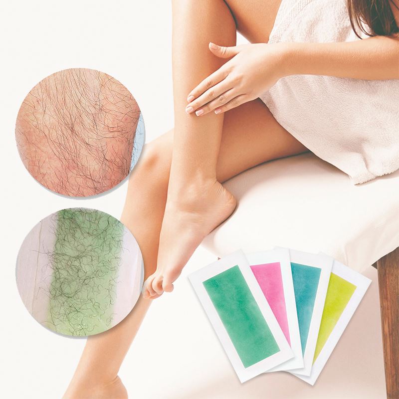 LANBENA blue wax strips body hair removal big size