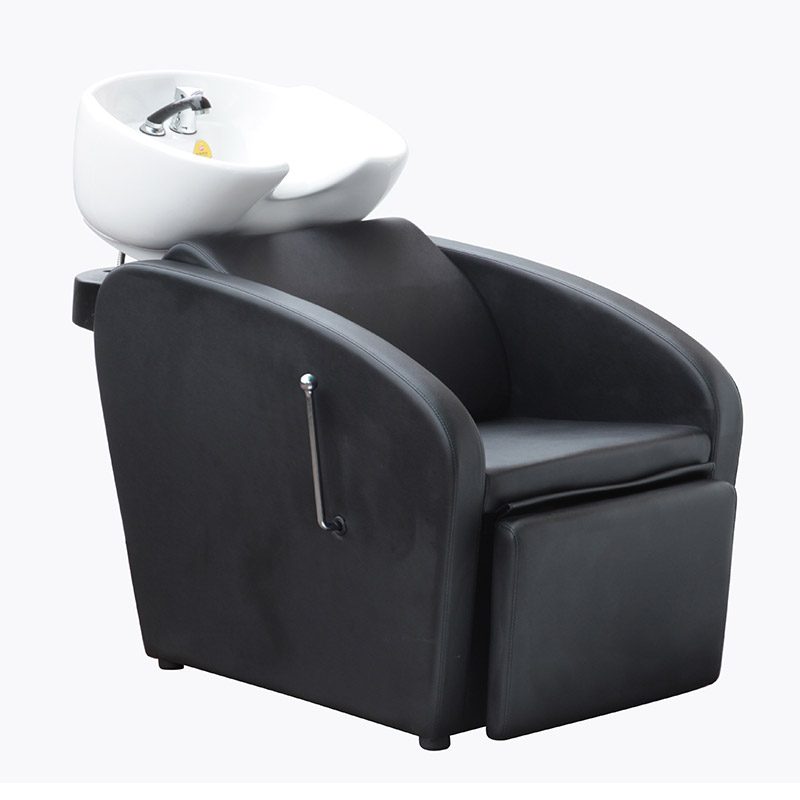 High Quality customization hair chair salon Furniture Backwash Wash Head Washing Bed Black Shampoo Chair