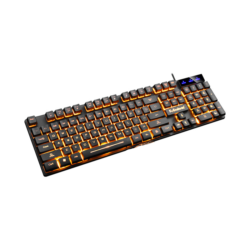 Проводная Механическая игровая клавиатура logitech 2021 KM320 USB 2,0 со светодиодной подсветкой