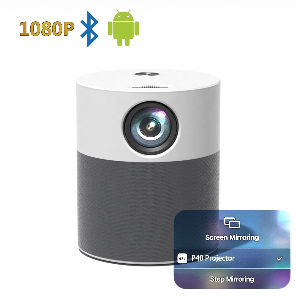 Amazon P40 Full HD Родной 1080 ЖК-проектор Smart Android Wifi проектор с поддержкой разрешения 4K Портативный светодиодный проектор домашнего кинотеатра