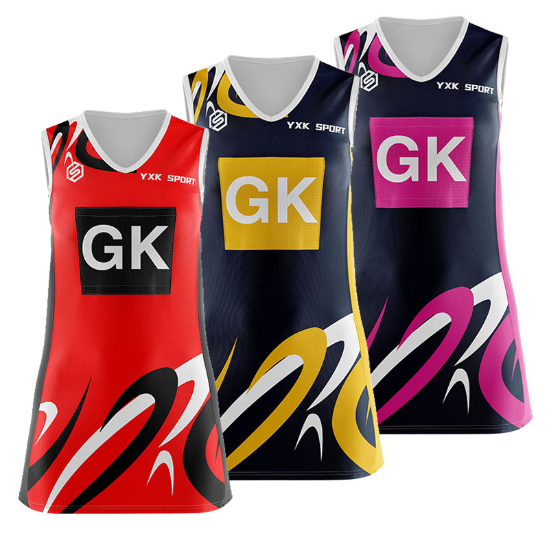 Комплект платьев netball для девочек, теннисная одежда с сублимационной печатью