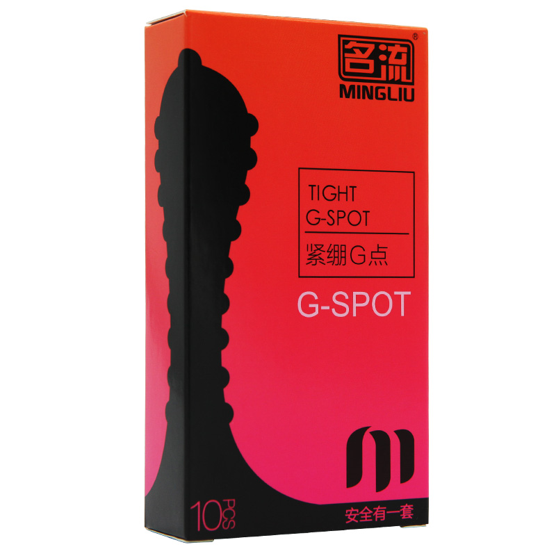 Silicone tight g-spot condom 10pcs/box for man factory directly supply mingliu brand