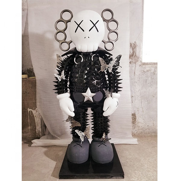 Горячая Распродажа, ограниченная серия, статуя Kaws из стекловолокна для художественной галереи или окна