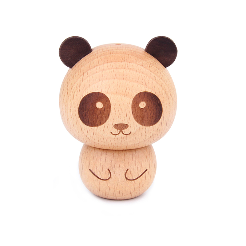 Деревянная коробка для зубочисток Little bear, коробка для зубочисток из натурального дерева
