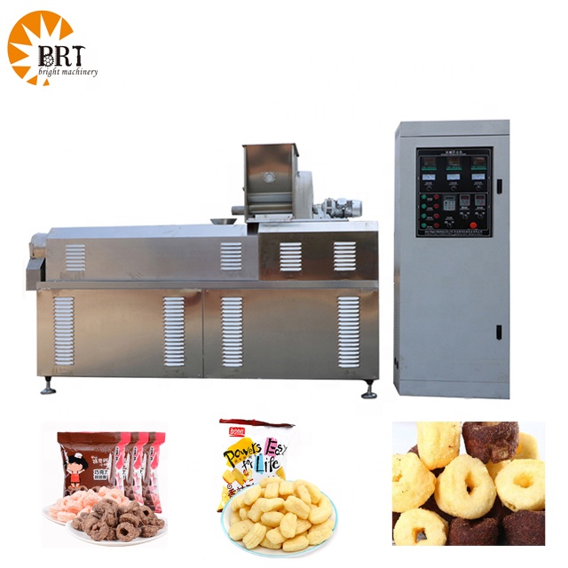 Indian Snack Murukku Making Machine Production Line Maize Puff Ball Snacks Extruder Machine