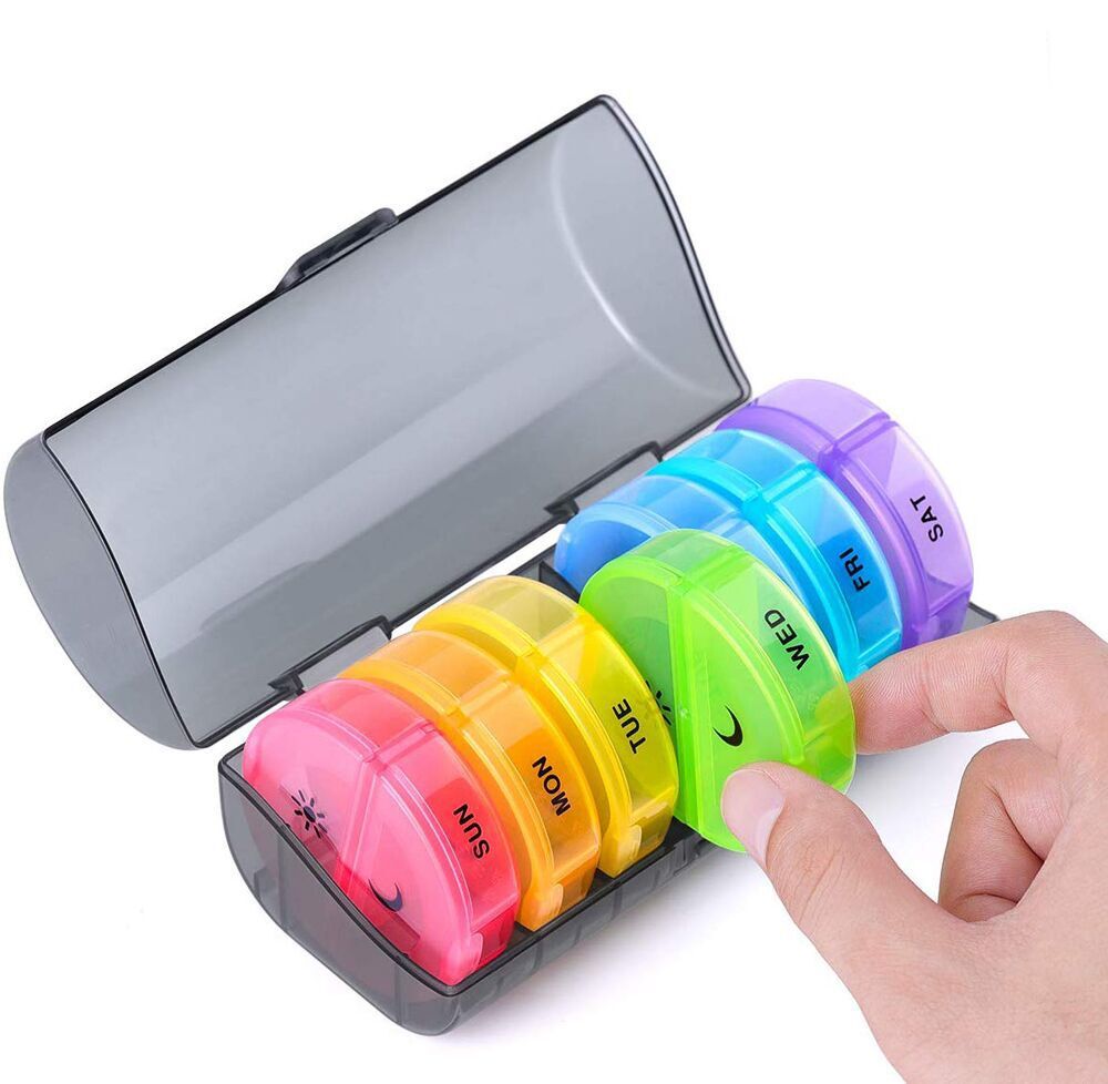 Weekly Pill Organizer, Twice-a-Day, 1 Pill Organizer Pill box for wholesale
