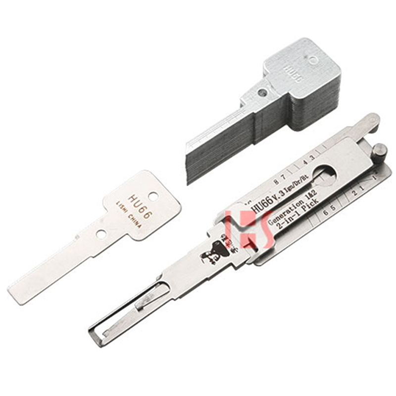 Lishi новый тип авто замок RFID считыватель Lishi HU66 инструмент отмычка Turbo декодер для volkswagen