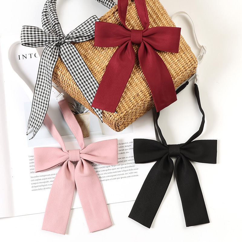 Good Quality Glossy Women Bowties Adjustable Flat Bottom Butterfly Bow Ties Custom Colorful Polyester Girls Bow Ties