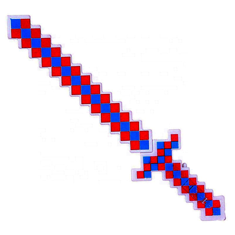 Light up Sword Toys LED plastic flashing wave mosaic pixel sword & light up decorative laser lightsaber sword with music light