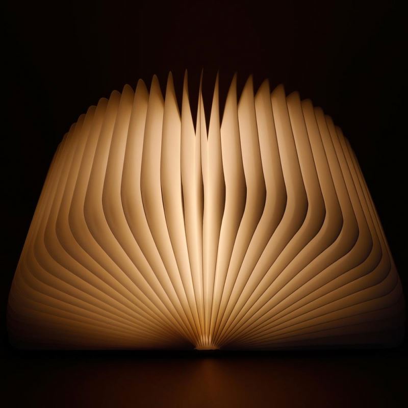 Креативная Складная Светодиодная лампа-книжка из искусственной кожи с usb-зарядкой