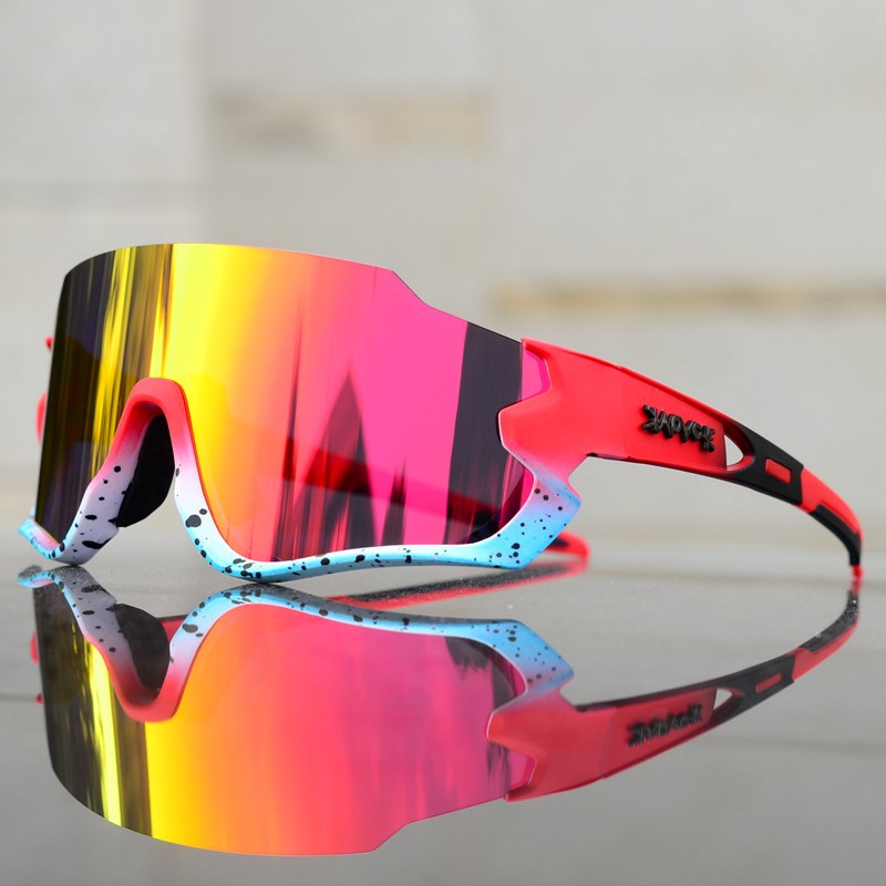 Kapvoe 2021 Bike Sunglasses For Men Woman MTB Road Bike Polarized Glasses Riding Eyewear Sport 5 Lens Cycling Equipment