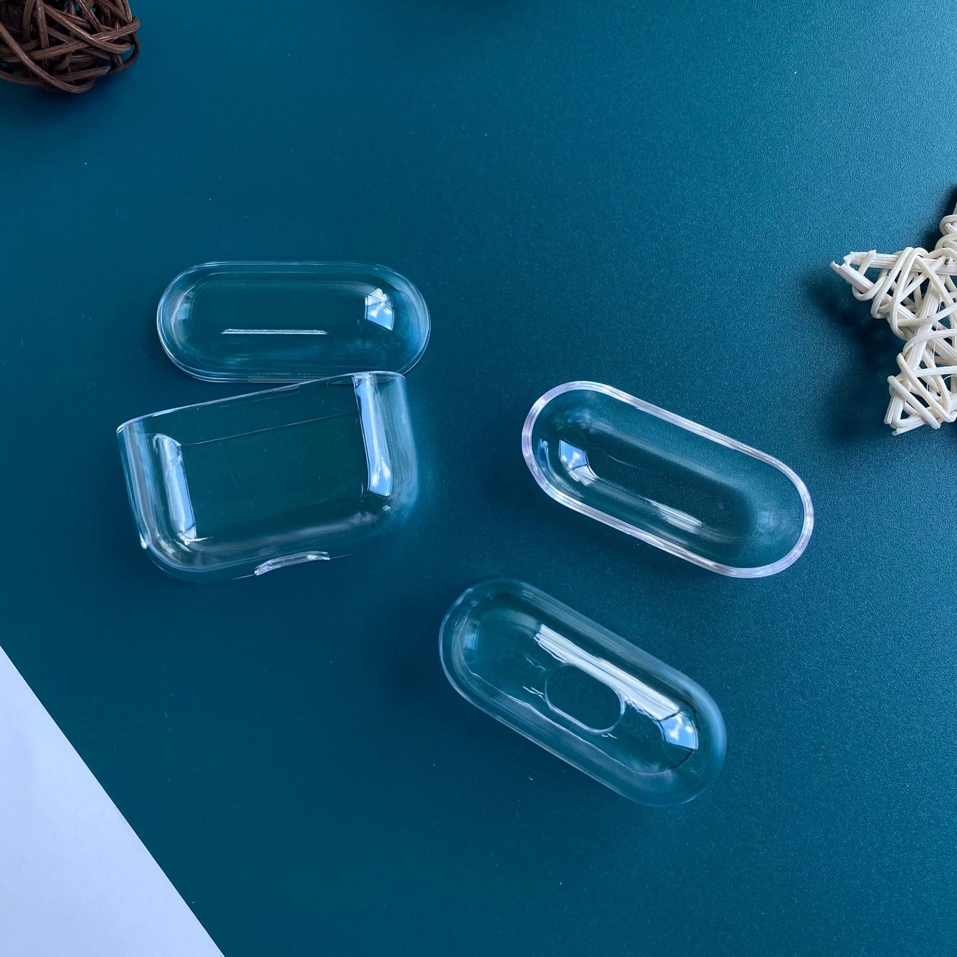 Transparent Shockproof Cover For AirPods Pro 3 Clear PC Hard Case Earphone Protective Case for AirPods 1 2