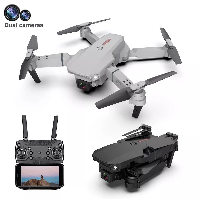 Лидер продаж, 2023, Wi-Fi, Дрон FPV с двойной 4K HD-камерой и широкоугольным живым видео, Дрон Mini E88