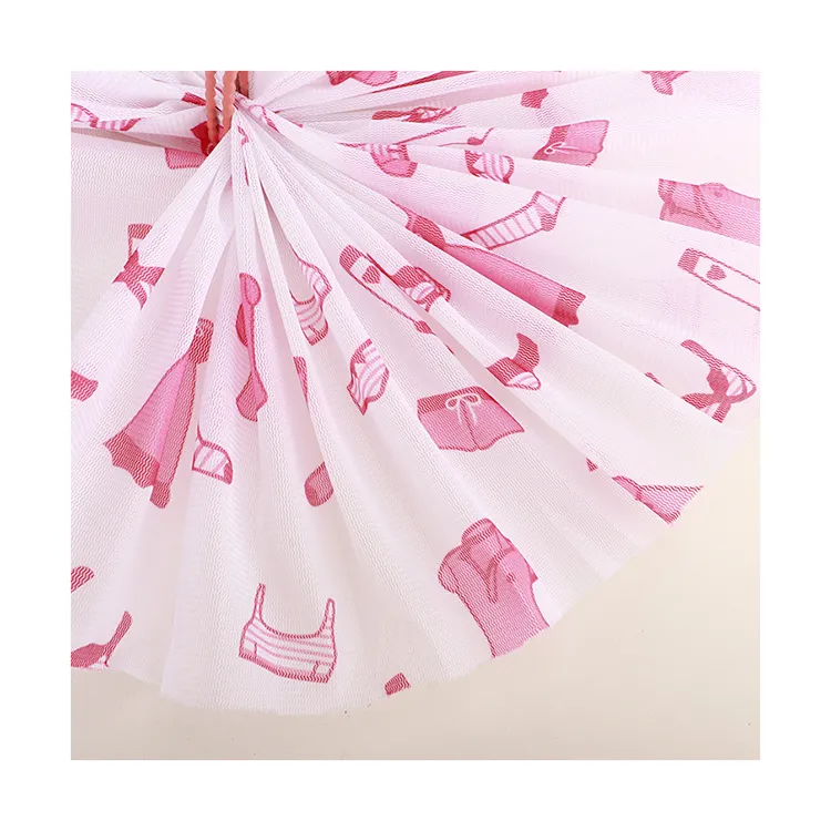 Новое поступление, банкетная декоративная Тюлевая Ткань, 100% нейлоновая ткань с розовым рисунком платья