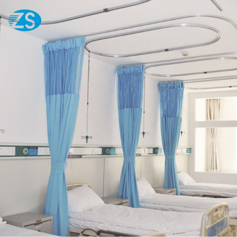 L форма и u-образная форма l алюминиевая шторная дорожка для кровати hospita l