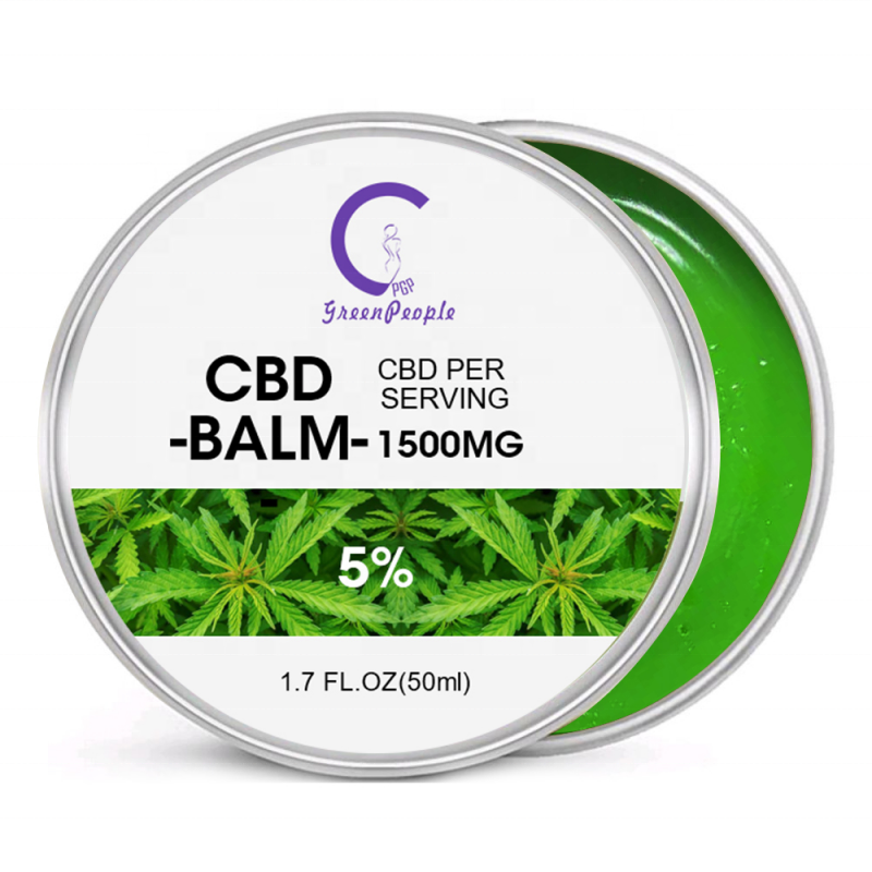 OEM/ODM Фирменная торговая марка органическое 30 мл 1500 мг конопляное масло CBD Бальзам крем из конопли снятие боли улучшает кожу помогает уснуть