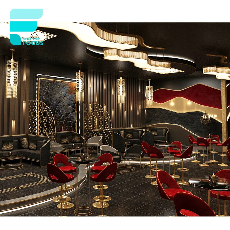 fancy stye luxury night club for drinks cocktail bar interior design party club furniture design supply