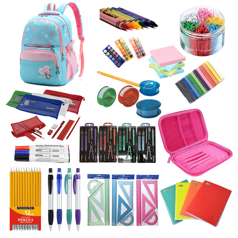 Back to School Essentials School Supplies Kit Great Bundle High Quality Stationery Set