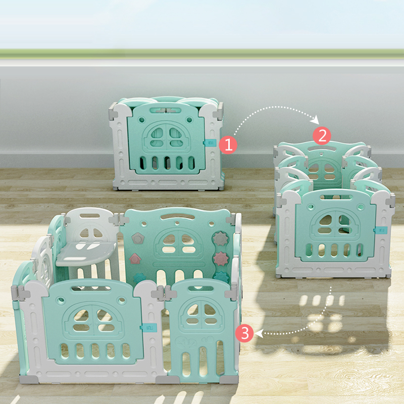 Горячая продажа пользовательские Крытый play yard роскошные дети дешевые play yard дети портативный складной забор пластиковый детский игровой Манеж