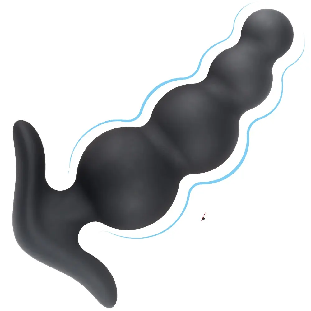 S-HANDE Manufacturer Soft silicone Big anal beads vibrating for sex toy big butt plug anal beads Butt plug set