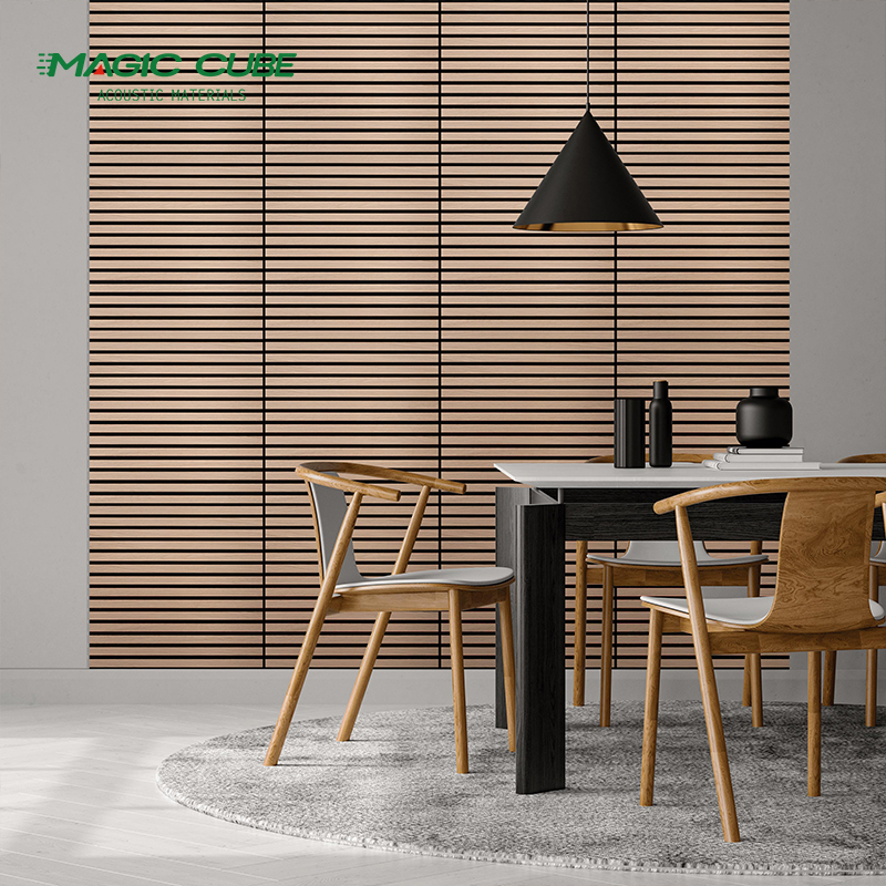 Akoestische Panelen Mdf Slat Wooden Akupanel Wandpanelen, деревянные настенные панели, акустический потолок