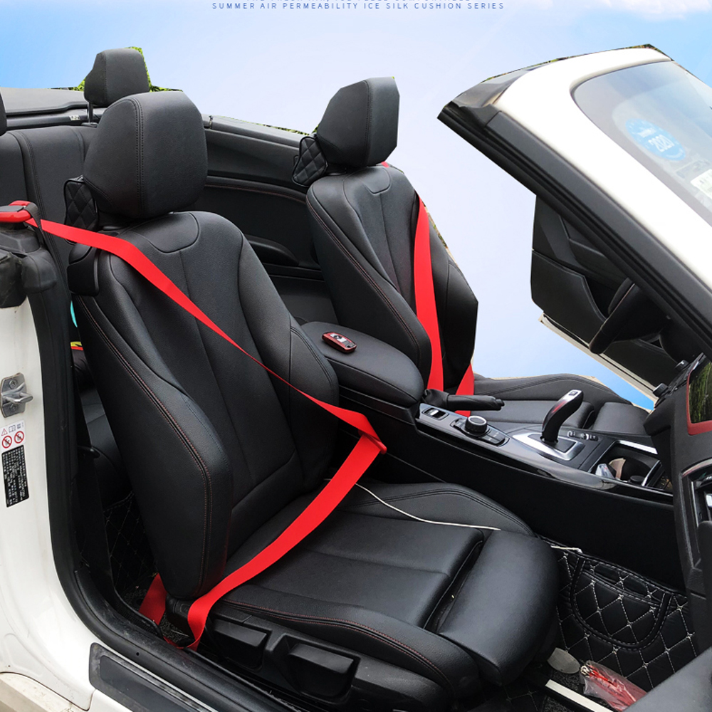 3.6M/Roll Universal Car Red Polyester Seat Belt Webbing Racing Safety Belts