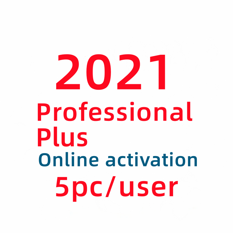 100% ключ для онлайн-активации, розничный ключ, 5 шт., 2021, 2021, профессиональный плюс ключ