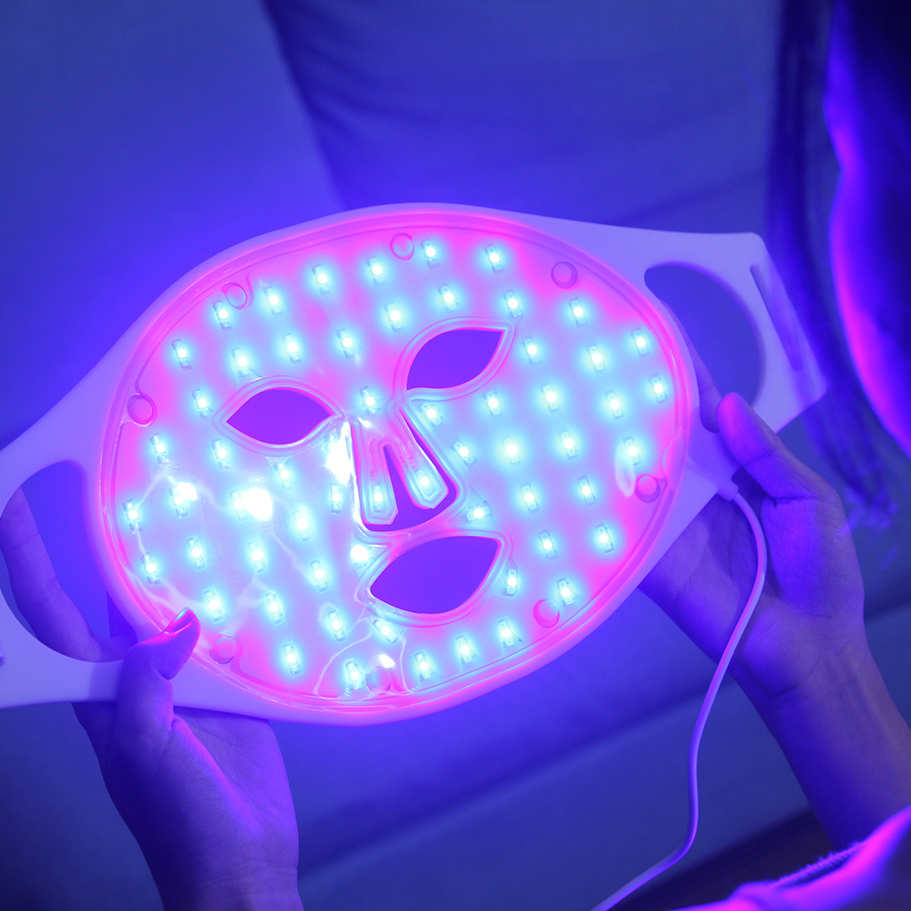 LAMOREVIA Rechargeable & Bendable Silicone Led Photon Care Mask Repair acne print whitening and rejuvenation artifact