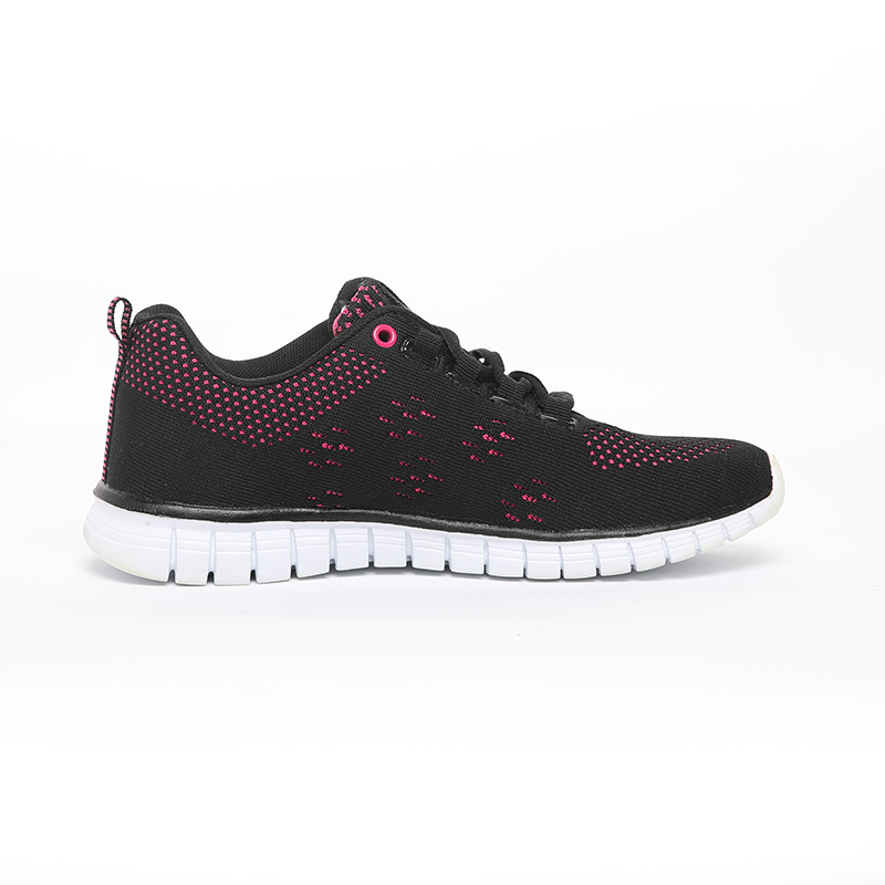 Chinese factory fly knitting upper women's sports shoes manufacturer new lace design fashion
