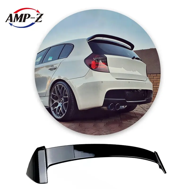 AMP-Z Hot Sales Car Accessories 2005-2011 118i 120i Car Accessories Rear Trunk Roof Spoiler For BMW 1 Series E81 E87 Hatchback