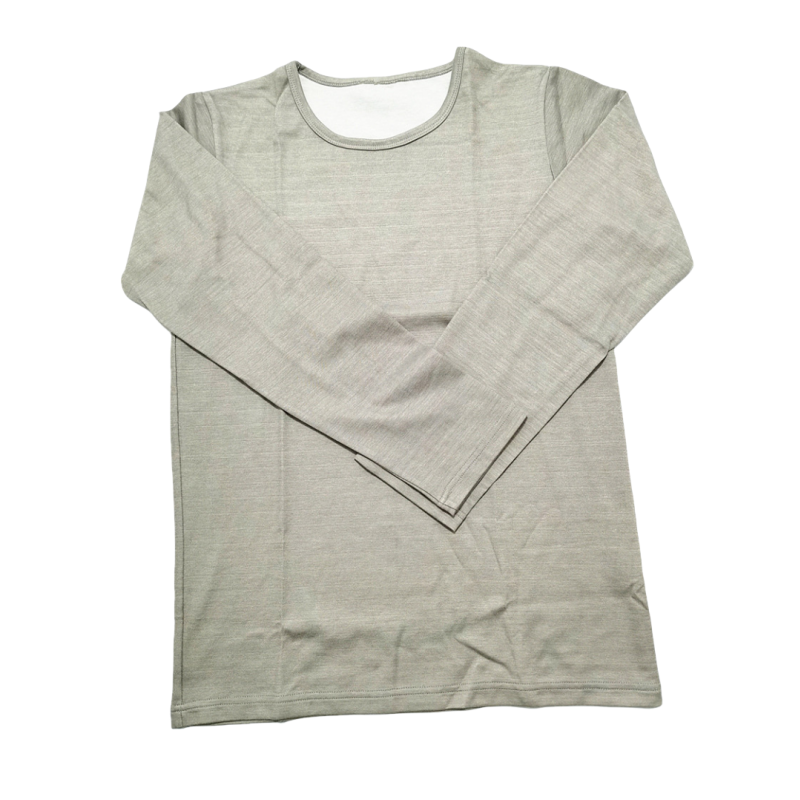 Conductive Silver Fiber Long-sleeve Underwear Anti bacterial EMF/EMI/RF Blocking Anti-radiation Faraday Fabric