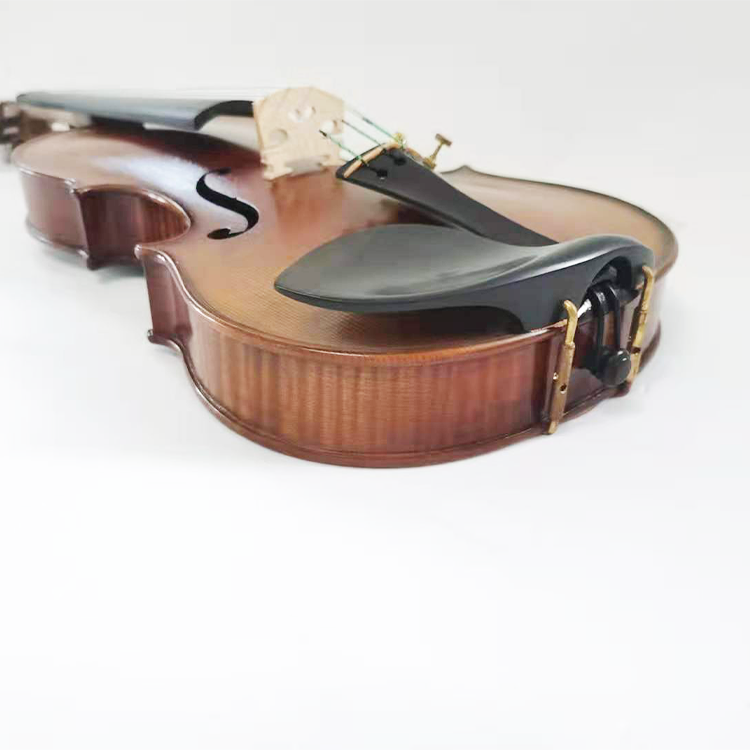 China professional antique style flamed maple handmade brown oil varnish violin musical instruments AV-001 4/4 3/4