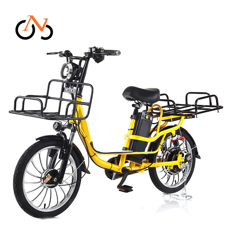 New Arrival 48v 400w Lithium Battery Adult Pizza Electric Food Delivery Bike