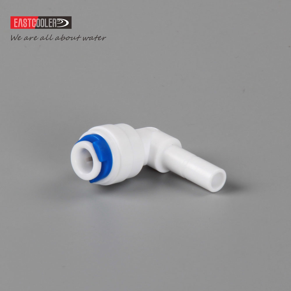 EF003-A RO water system fittings Plug Elbow Tube 1/4'' X Stem 1/4, elbow pipe connector, push fit water connection fittings
