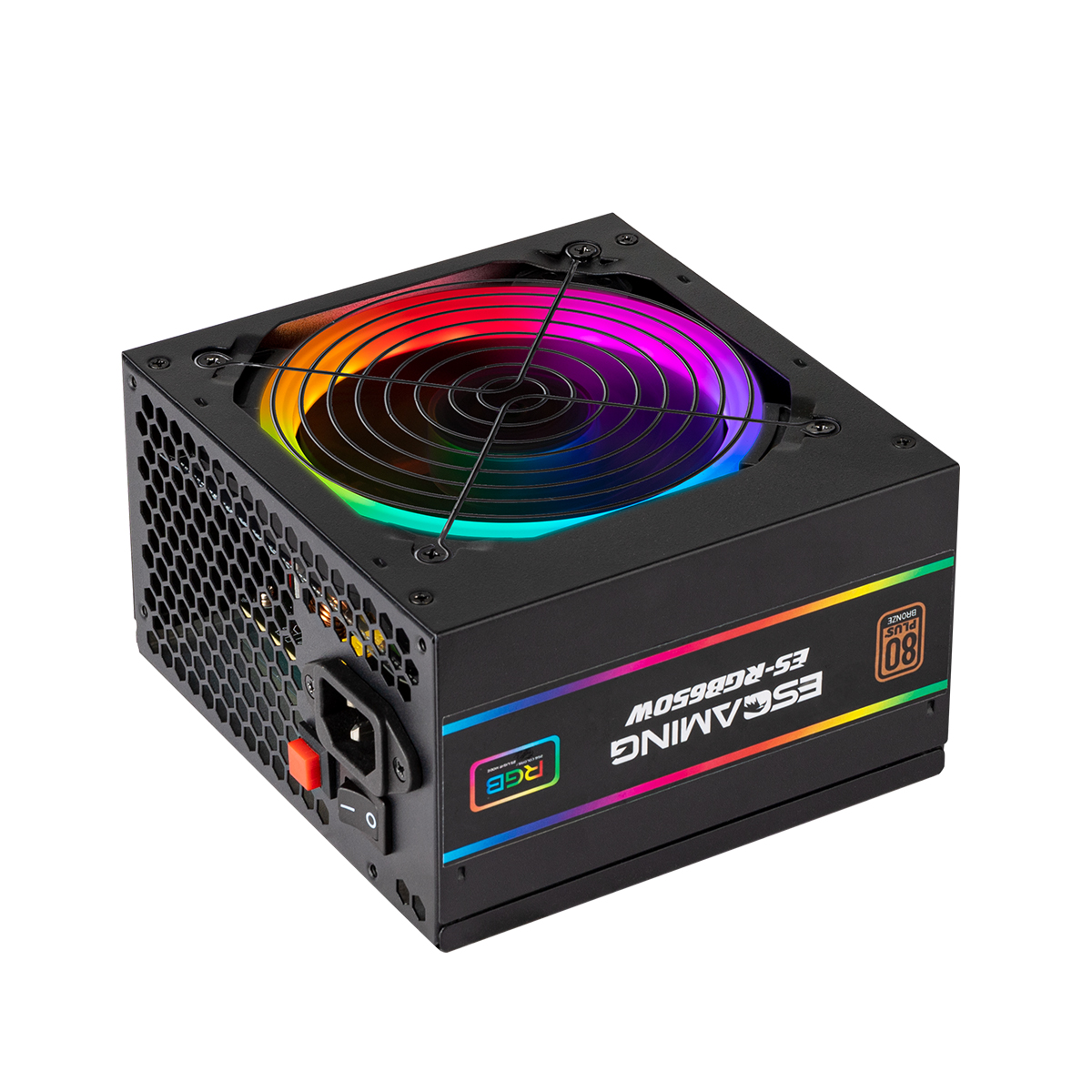 Высокая эффективность RGB игровая 80 плюс Бронзовый 650 Вт, соответствующий европейским стандартам по ограничению на использование опасных материалов в производстве постоянного тока в переменный ток ATX РС блоки питания компьютерный Блок питания БП