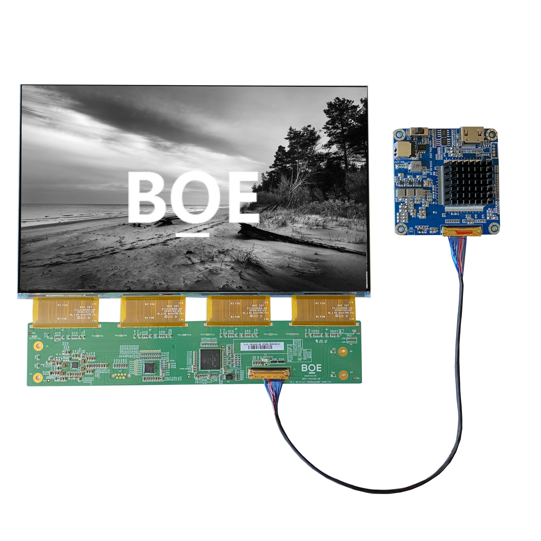 Монохромный ЖК-дисплей BOE UHD высокого разрешения 10,1 дюйма 5k 4920*2880 для 3D-принтера