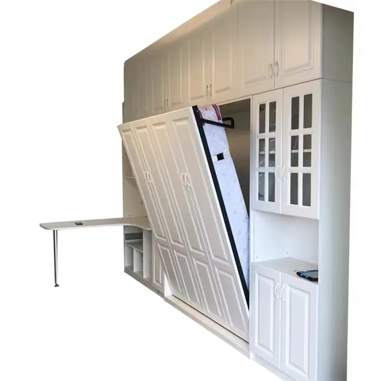hidden space saving furniture folding wall mounted  bed