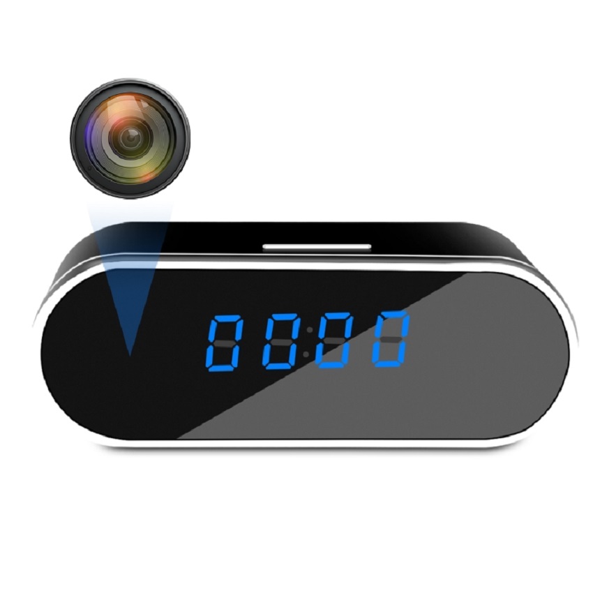 2021 Amazon hot HD 1080P night vision motion remote mobile home security mini camera spy wifi table hidden camera clock wireless