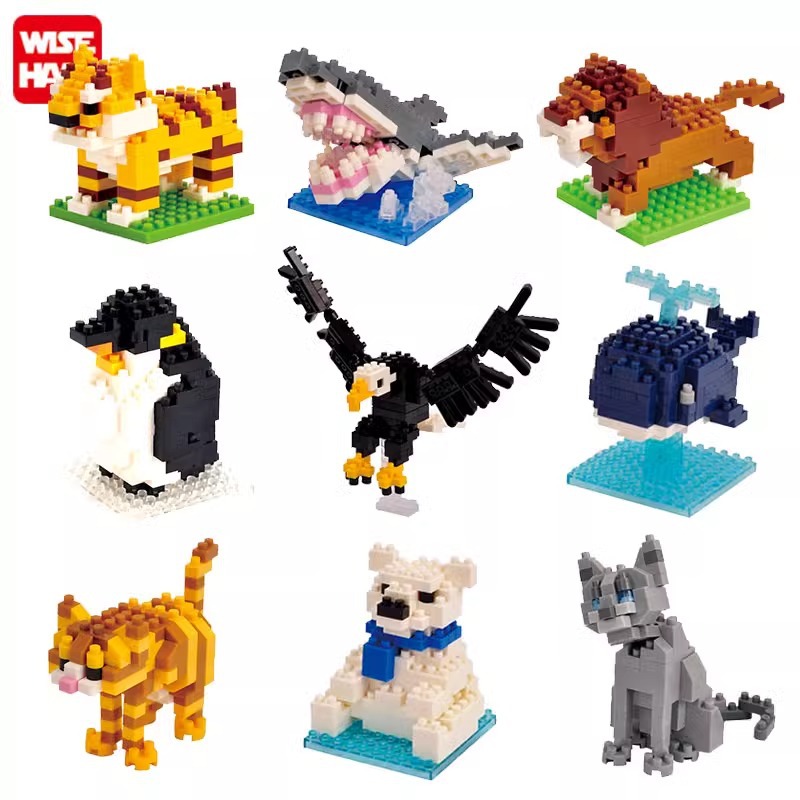 2024 New Mini Cartoon ABS Plastic Diamond Model Building Block Sets Educational Micro DIY Nano Anime Parts Compatible Kids Toys