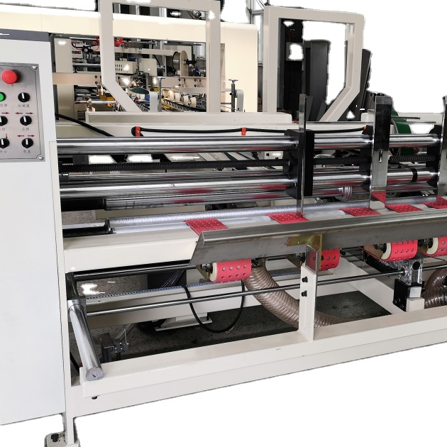 Automatic folder gluer and stitching in one machine