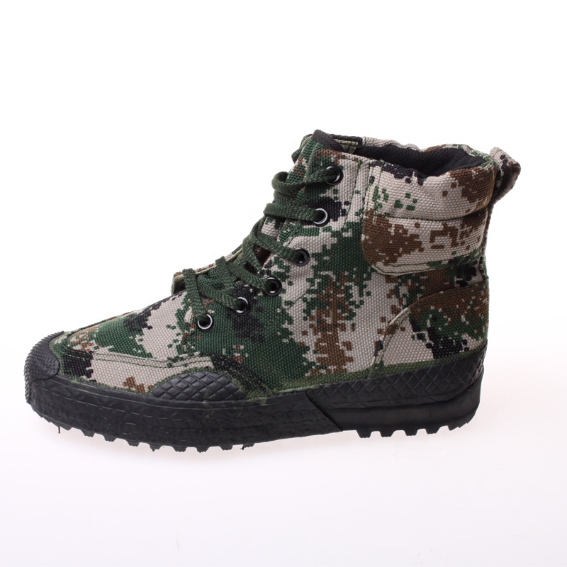 3539 Cheap Camouflage Army Canvas Training Shoes Outdoor Military Combat Boots Non Slip Shoes